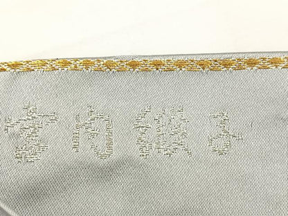 平和屋着物◎六通柄袋帯 唐織 色紙亀甲花文 金糸 正絹 逸品 BAAT5115jr