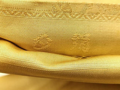 平和屋着物◎六通柄 本袋帯 上品錦 花絵皿文 金銀糸 正絹 逸品 BAAT5809xa