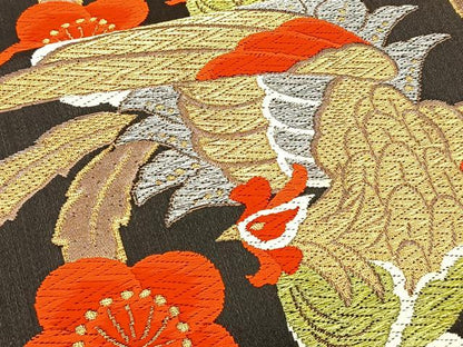 平和屋着物◎六通柄袋帯 唐織 鳳凰文 金銀糸 正絹 逸品 BAAT6035ea