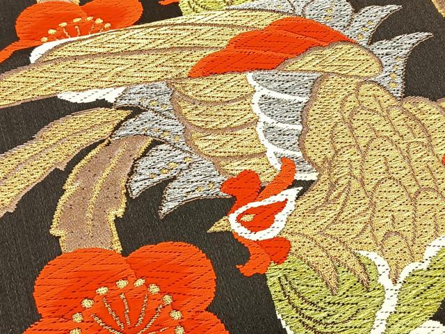 平和屋着物◎六通柄袋帯 唐織 鳳凰文 金銀糸 正絹 逸品 BAAT6035ea