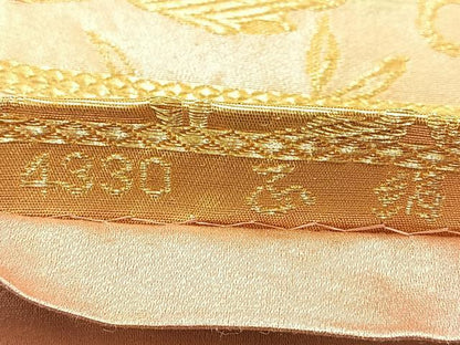 平和屋着物◎六通柄袋帯 牡丹 金糸 正絹 逸品 BAAT6079ea