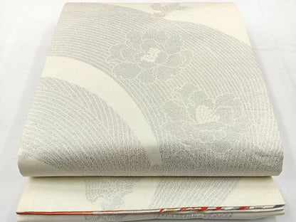 平和屋着物◎両面 六通柄袋帯 唐織 花鳥文 金銀糸 正絹 逸品 BAAT6128ea