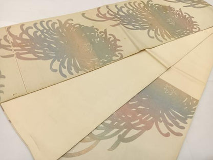 平和屋着物◎六通柄袋帯 乱菊 金糸 正絹 逸品 BAAT6162ea