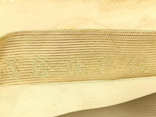 平和屋着物＊夏物　六通柄袋帯　蒔絵秋草文紋　金糸　正絹　逸品　BAAT6442du