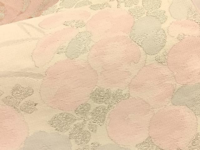 平和屋着物＊夏物 六通柄袋帯 万寿菊 銀糸 正絹 逸品 BAAT6451du