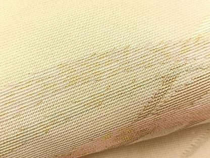 平和屋着物＊夏物 六通柄袋帯 立波文 金糸 正絹 逸品 BAAT6496du