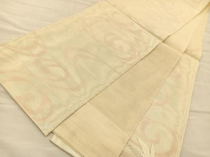 平和屋着物＊夏物 太鼓柄袋帯 籬草花文 正絹 逸品 BAAT6577du
