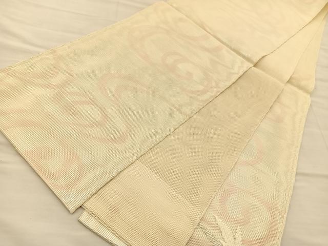 平和屋着物＊夏物 太鼓柄袋帯 籬草花文 正絹 逸品 BAAT6577du