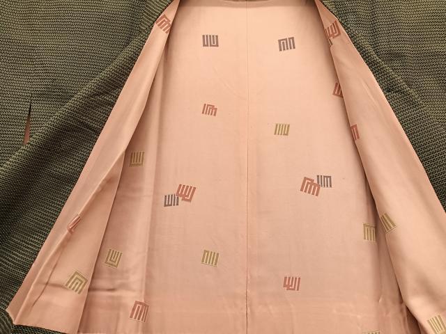 平和屋着物●本場大島紬 道行コートセット 100亀甲 正絹 逸品 BAAT6610hv