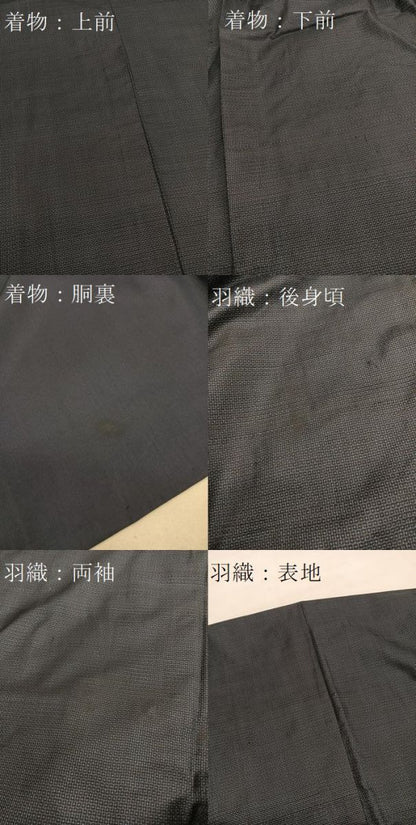 平和屋着物●男性 本場大島紬 アンサンブル 100亀甲 正絹 逸品 BAAT6611hv