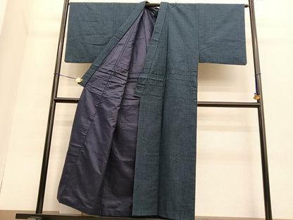平和屋着物●男性 紬 アンサンブル 霞文 正絹 逸品 BAAT6651hv