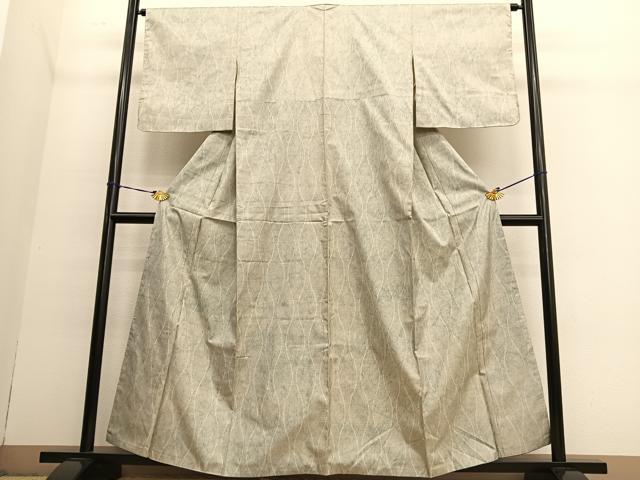 平和屋着物●本場大島紬 7マルキ 立涌文様 正絹 逸品 BAAT6652hv