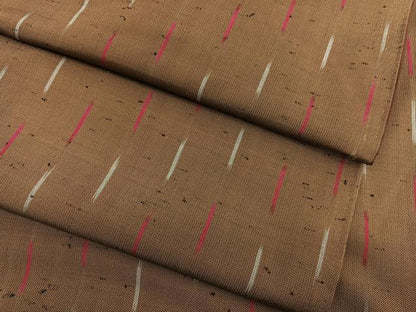 平和屋着物●上質な紬 絣文様 正絹 逸品 BAAT6733hv