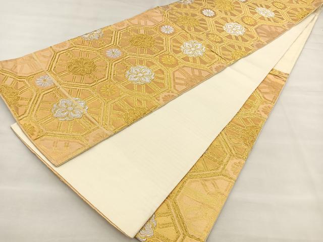 平和屋着物◎六通柄 京袋帯 蜀江花文 金銀糸 正絹 逸品 BAAT6970ph