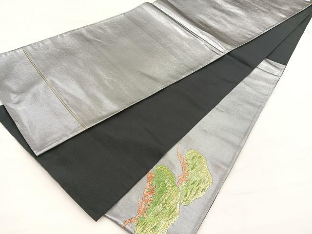 平和屋着物◎太鼓柄袋帯 松 金銀糸 正絹 逸品 BAAT7081ph