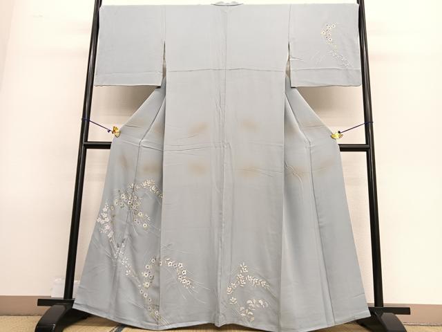 平和屋着物●訪問着 総刺繍 舞花文 さが美扱い 正絹 逸品 BAAT7238hv