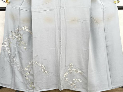 平和屋着物●訪問着 総刺繍 舞花文 さが美扱い 正絹 逸品 BAAT7238hv