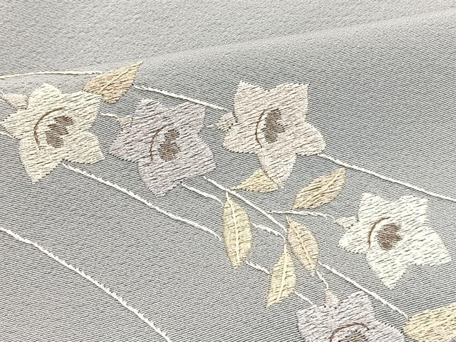 平和屋着物●訪問着 総刺繍 舞花文 さが美扱い 正絹 逸品 BAAT7238hv