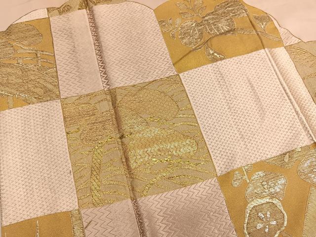 平和屋着物●豪華色留袖 竹屋町刺繍 市松草花文 金銀糸 正絹 逸品 BAAT7239hv