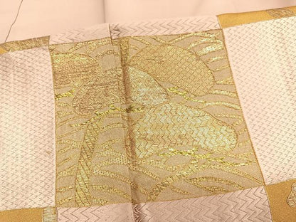 平和屋着物●豪華色留袖 竹屋町刺繍 市松草花文 金銀糸 正絹 逸品 BAAT7239hv