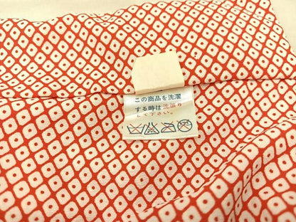 平和屋着物[]七五三　女の子　７歳　祝着　四つ身　袋帯セット　作家物　花鳥文　銀彩　逸品　BAAT7247mz