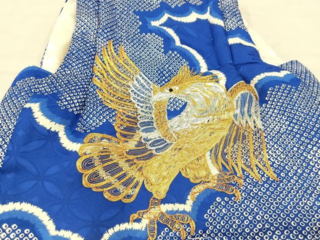 平和屋着物[]七五三　女の子　３歳　祝着　三つ身　被布セット　雲重ね文　逸品　BAAT7316mz