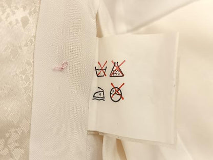 平和屋着物[]七五三　女の子　３歳　祝着　三つ身　長襦袢セット　鼓花文　逸品　BAAT7323mz
