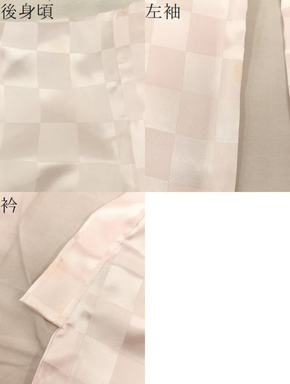 平和屋着物[]七五三　女の子　３歳　祝着　三つ身　長襦袢セット　花車文　金彩　逸品　BAAT7325mz