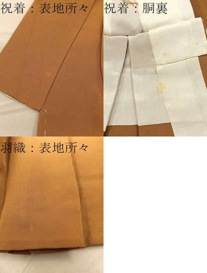 平和屋着物[]七五三　男の子　祝着・羽織・袴セット　亀甲文　逸品　BAAT7337mz