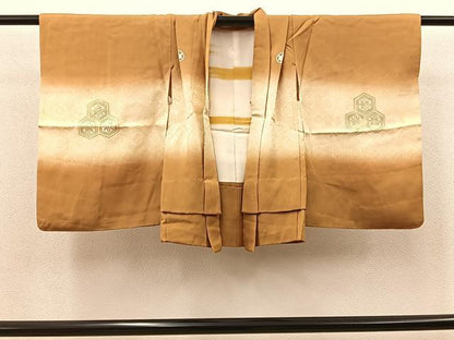 平和屋着物[]七五三　男の子　祝着・羽織・袴セット　亀甲文　逸品　BAAT7337mz