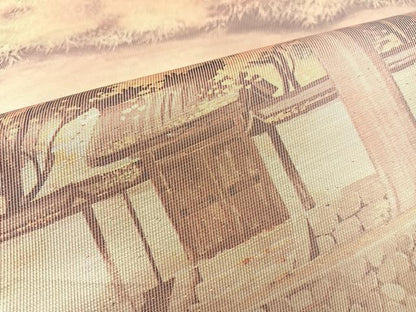 平和屋着物◎西陣 六通柄袋帯 風景文 正絹 逸品 BAAT7399mz