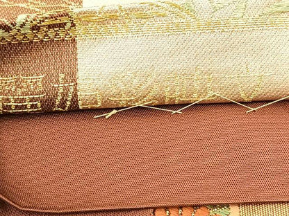 平和屋着物◎六通柄袋帯 唐織 麗姫彩映文 藤花房 金糸 正絹 逸品 BAAT7602ow