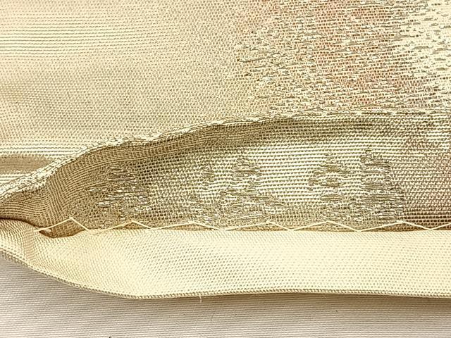 平和屋着物◎六通柄袋帯 京洛錦 二重引箔 風景文 正絹 逸品 BAAT7654ow
