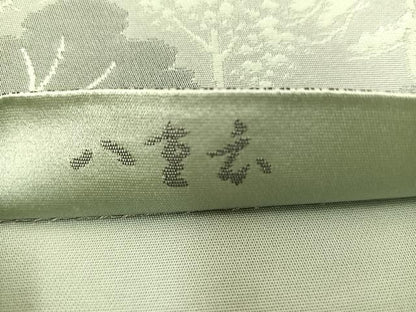 平和屋着物◎六通柄袋帯 遠山風景文 正絹 逸品 BAAT7702ow