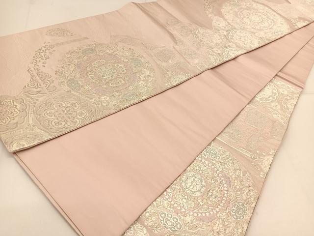 平和屋着物◎六通柄袋帯 正倉院花文 金銀糸 正絹 逸品 BAAT8022yc