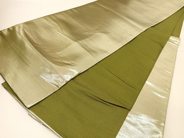 平和屋着物◎太鼓柄袋帯 水玉花文 引箔 正絹 逸品 BAAT8044yc