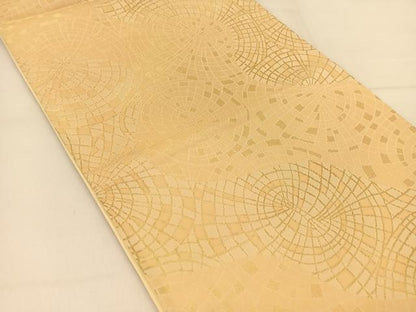 平和屋着物◎西陣 六通柄袋帯 うづまき 金糸 正絹 逸品 BAAT8248yc