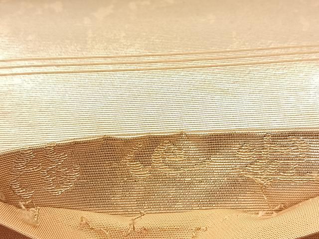 平和屋着物◎六通柄袋帯 霞文 箔化粧 引箔 正絹 逸品 BAAT8325hv