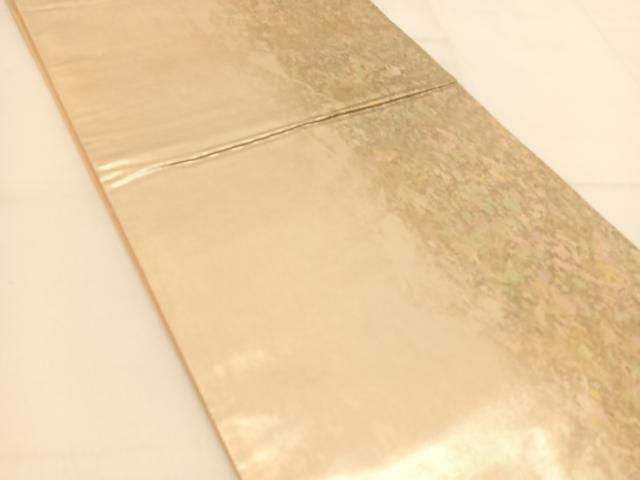 平和屋着物◎六通柄袋帯 霞文 箔化粧 引箔 正絹 逸品 BAAT8325hv