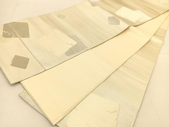 平和屋着物◎六通柄袋帯　破れ色紙重ね文　金銀糸　正絹　逸品　BAAT8343yc