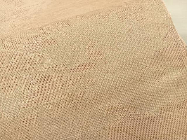 平和屋着物＊夏物　六通柄袋帯　芝草楓文　金糸　正絹　逸品　BAAT8540du