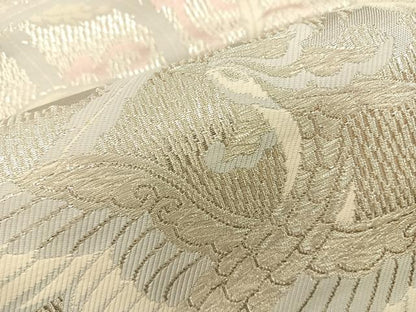 平和屋着物◎六通柄袋帯 唐織 鳳凰 銀糸 正絹 逸品 BAAT8638fc