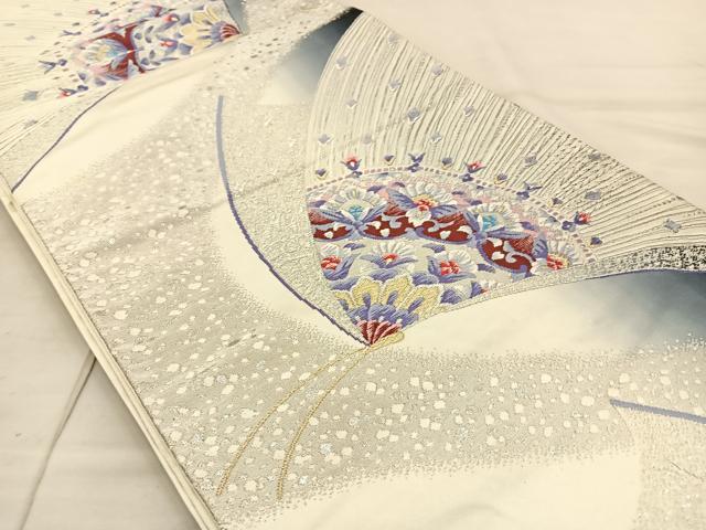 平和屋着物◎六通柄袋帯 唐織 花蝶文 金銀糸 正絹 逸品 BAAT8826fc