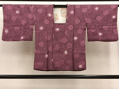 平和屋着物∞道行コート 菊唐草文 正絹 逸品 BAAT8922gt