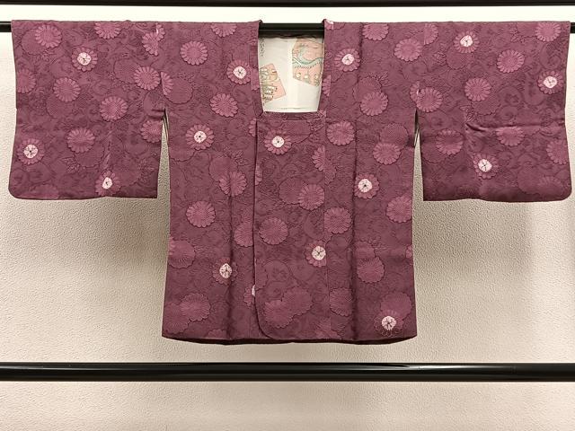 平和屋着物∞道行コート 菊唐草文 正絹 逸品 BAAT8922gt