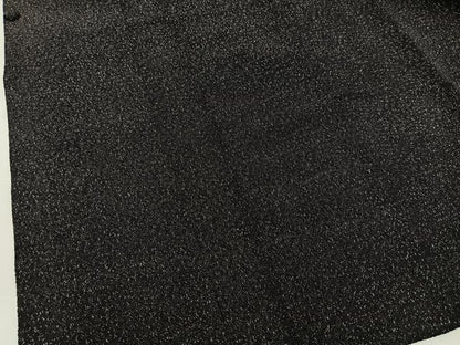 平和屋着物＃道行コート　唐草文　黒地　銀通し地　正絹　逸品　BAAT8924gt