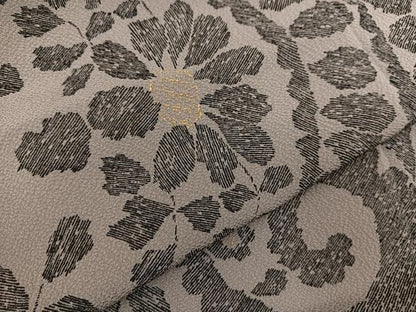 平和屋着物＃コート作家 三本賢 道行コート ロング丈 花唐草文 金彩 正絹 逸品 BAAT8931gt