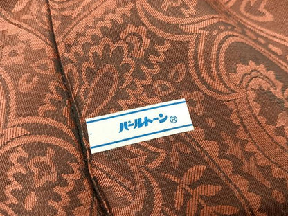 平和屋着物＃コート作家 三本賢 道行コート ロング丈 花唐草文 金彩 正絹 逸品 BAAT8931gt