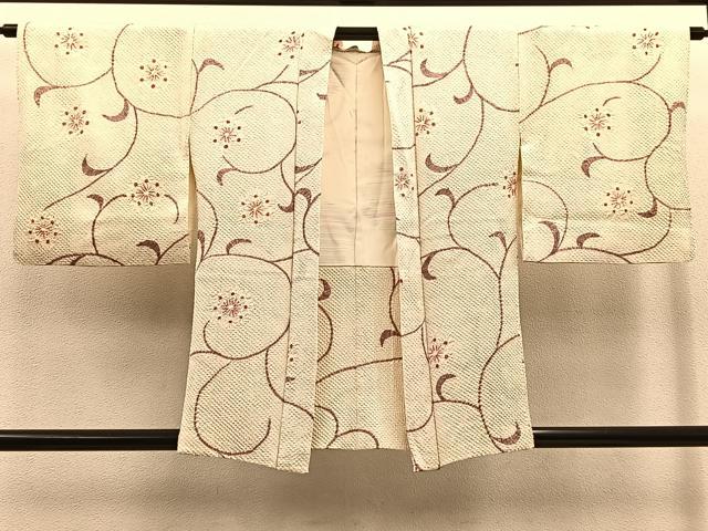 平和屋着物＃羽織 総絞り 花唐草文 正絹 逸品 BAAT8937gt