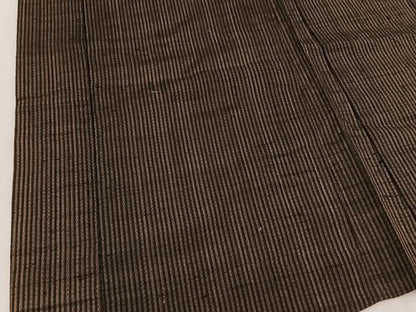 平和屋着物∞男性　長羽織　紬　縞　正絹　逸品　BAAT8940gt